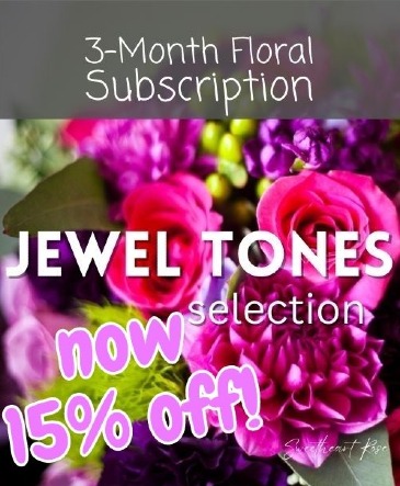 Monthly Floral Subscription - Jewel Hand-Tied Bouquet in Orleans, ON | 2412979 Ont. Inc. O-A SWEETHEART ROSE