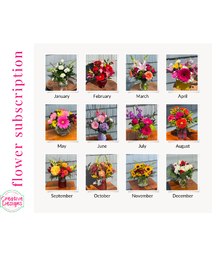 Monthly Floral Subscription  Seasonal Design 