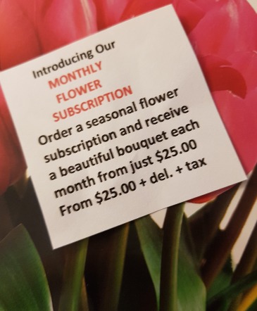 MONTHLY FLOWER SUBSCRIPTION  in Halifax, NS | Twisted Willow