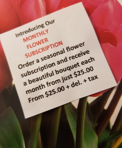MONTHLY FLOWER SUBSCRIPTION