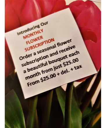 MONTHLY FLOWERS SUBSCRIPTION OF Beautiful seasonal bouquets  in Halifax, NS | Twisted Willow