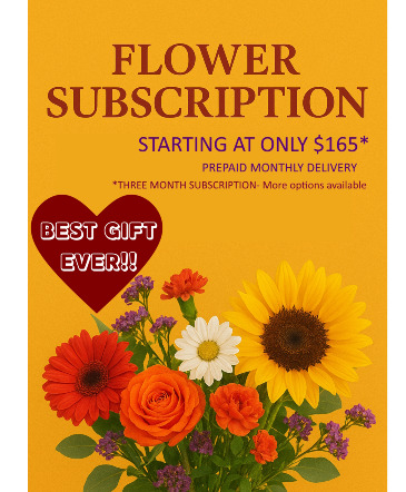 Monthly Subscription flower subscription in Lakeside, CA | Finest City Florist