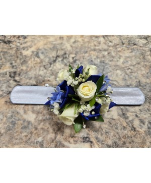 Moody Blue Prom Corsage