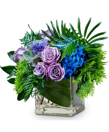Moody Blues Afternoon Arrangement in Santa Clarita, CA | Rainbow Garden, Gifts & Flower Delivery