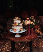 Moody Forest Cake Table