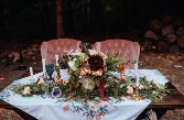 Moody Forest Sweetheart Table Decor