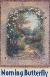 Morning Butterfly Sympathy Tapestry