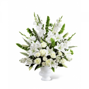 Memorial Wreath - Cremation Urn Sympathy Flowers (Urn not included