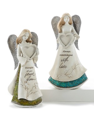 Mosaic Angel Figurine With Frame Sympathy/Gift