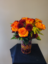 Mosaic Fall vase 