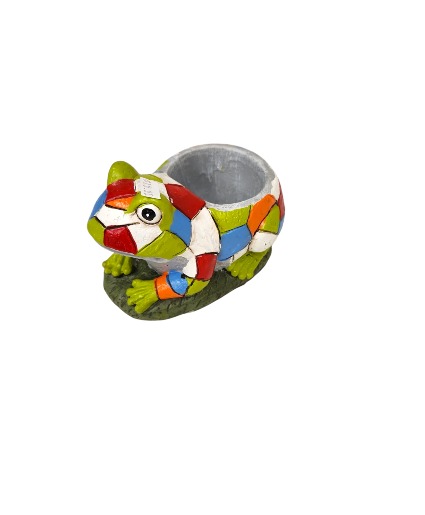 MOSAIC FROG PLANTER PLANT