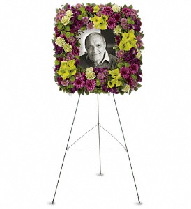 Mosaic of Memories Square Easel Wreath in Las Vegas, NV | Blooming Memory Mosaic of Memories Square Easel Wreath in Las Vegas, NV | Blooming Memory