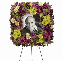 Mosaic of Memories Square Easel Wreath Tribute Funeral Arrangement