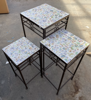 Mosaic Top Plant Stand 