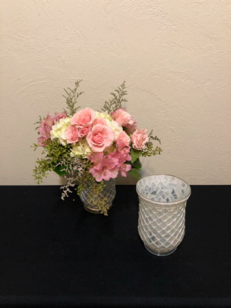 Mosiac of Love Compact Keepsake Vase Arrangement