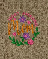 Most amazing mom Embroidered Hand towel
