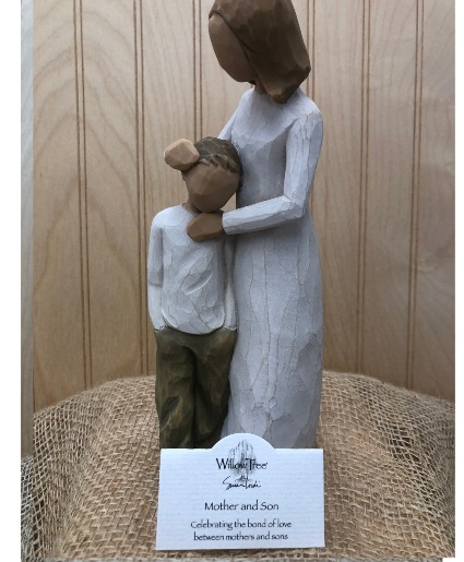 MOTHER AND SON  WILLOW TREE FIGURINE