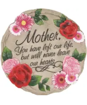 Mother Floral Memorial Stepping Stone Stone