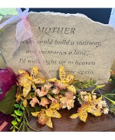 Mother Memorial Stone w/ Floral Swag