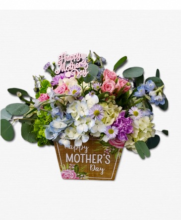 Mother's Day Box Garden Flower  Arrangement  Mother's Day  in Hesperia, CA | FAIRY TALES FLOWERS & GIFTS