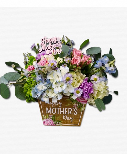Mother's Day Box Garden Flower  Arrangement  Mother's Day 
