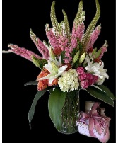 Mother's Day Bundle Flower Arrangement with Spa Basket
