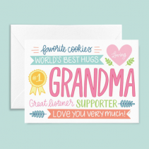 Mother's Day Card - #1 Grandma 
