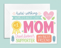 Mother's Day Card - #1 Mom 
