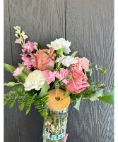 Mother's Day Cup Arrangement Variety of flowers