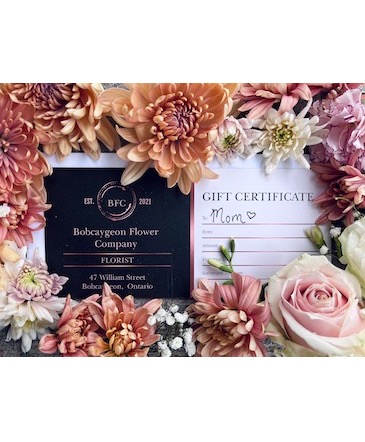 Mother's Day Gift Certificate  in Bobcaygeon, ON | Bobcaygeon Flower Company