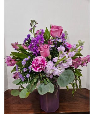 Mother's Day Ombre Purple Vase 
