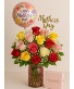 Mother's Day Premium Deal  24 Mixed Color Roses Arrangement 