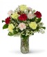 Mother's Day Special B Glass vase of Dozen Carnations