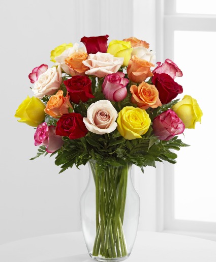  Dozen Mixed Color Roses 