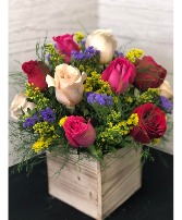 Mother's Day Special Wooden Box Arrangement