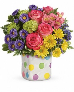 Mothers Day Teleflora's Happy Dots Bouquet