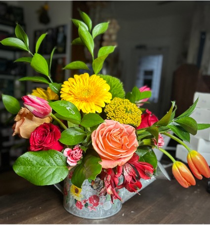 Mother's Day Watering Can Arrangement 