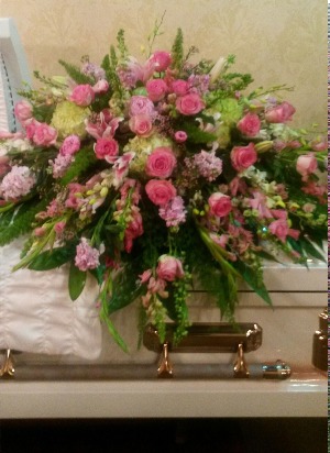 Mother's Garden Casket Spray
