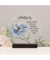 Mother's Round Sitter Table Plaque