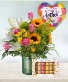 MOTHER'S SUNLIT SERENITY PACKAGE WITH MACARONS AND BALLOONS