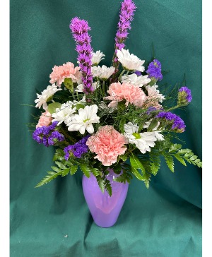Wishes of Purple Vase Arrangement