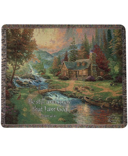 Mountain Paradise Sympathy Throw