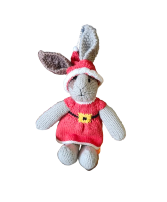 Mrs. Claus Bunny Hand-knit
