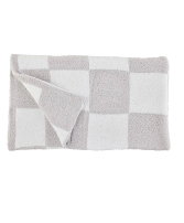 Mud Pie Chenille Checkered Blanket  