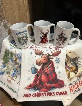 Mug and Tea Towel Gift Set Gift Basket