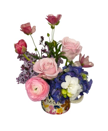 Mug Arrangement  in Astoria, OR | BLOOMIN CRAZY FLORAL