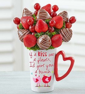 Muggable Bunch of Berries Valentine Fruit Bouquet