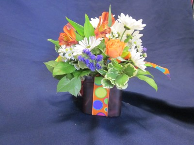 Multi Color Cube Bouquet, $25.00 Minimum of two per delivery address