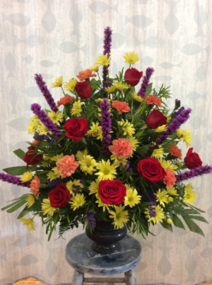 Multi Color Urn Arrangement 