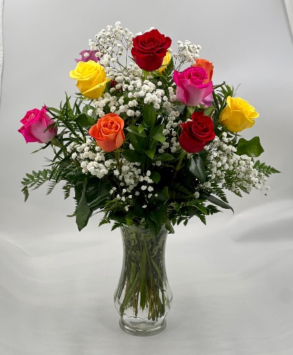 Melange de Rose Assorted Rose Colors Dozen